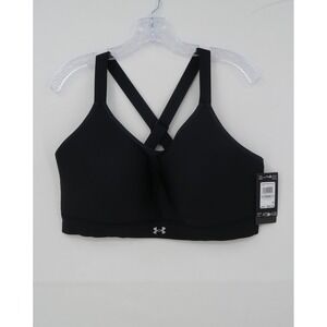 Under Armour Continuum High Sports Bra Black 1X 1372985 High Impact Workout